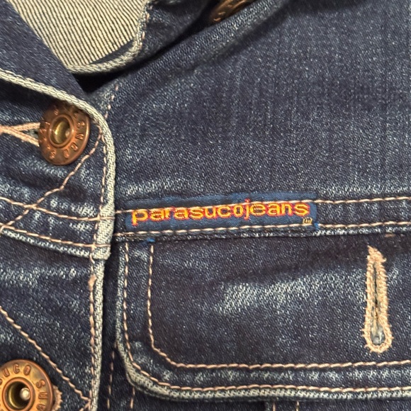 Vintage Parasuco Jeans Cropped Jean Jacket XS - Picture 4 of 5